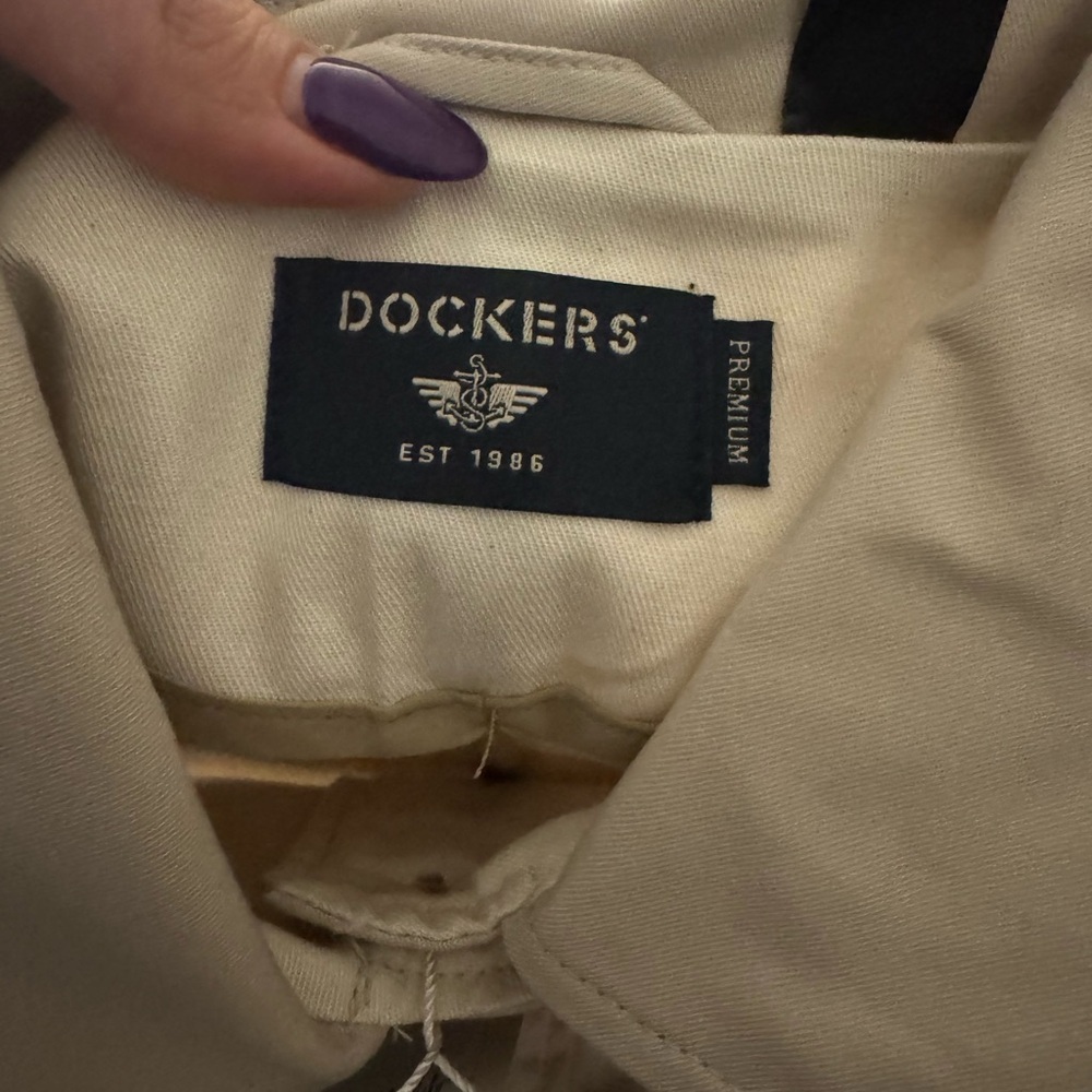 Dockers Trench Coat Regular Large Fit Beige - Picture 6 of 9